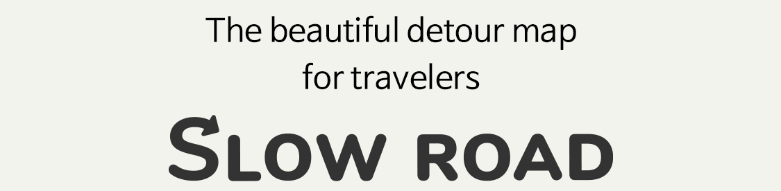 the beautiful detour map for travelers - SLOW ROAD